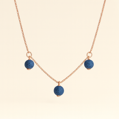 Trinity argent plaqué or rose 3µ