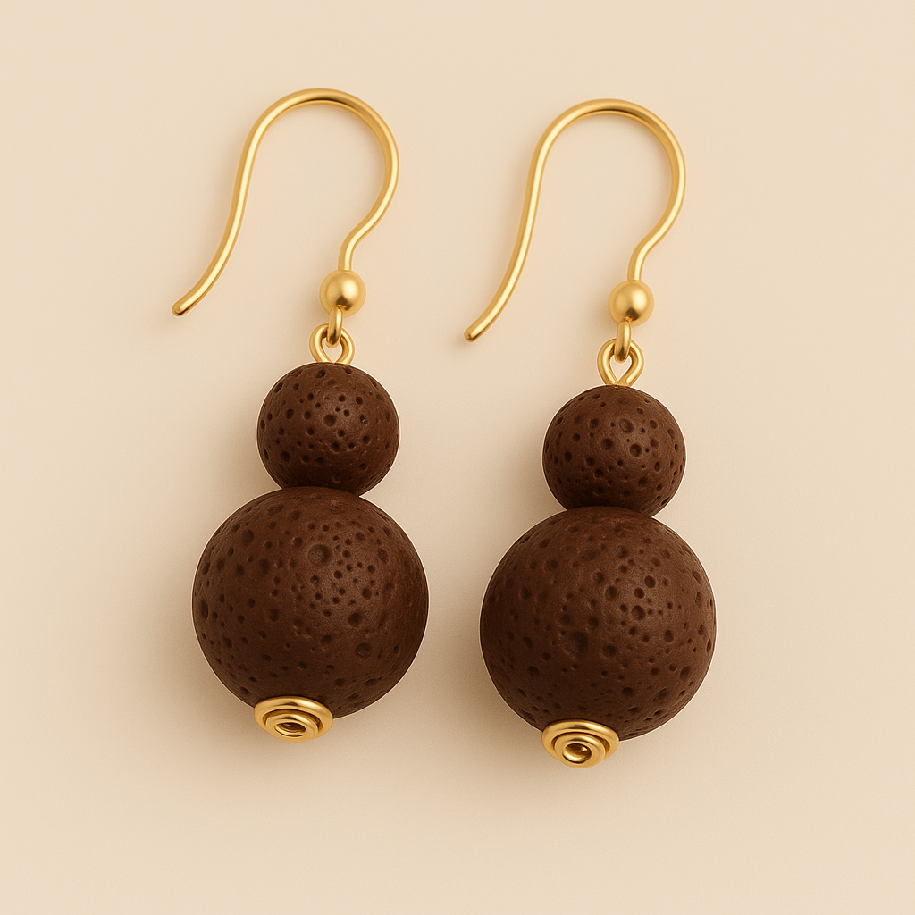 Boucles d'oreilles Luma Flos - Argent plaqué or jaune 3µ