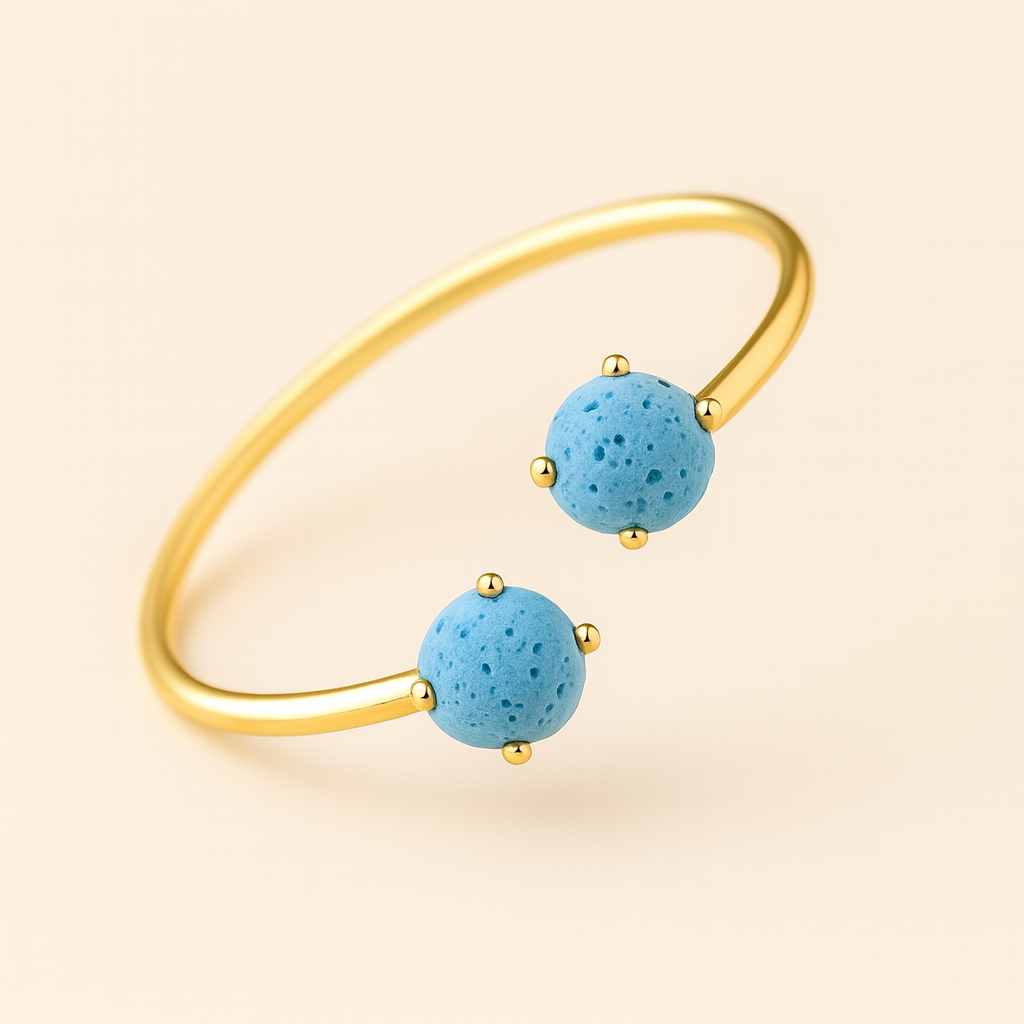 Dualis Jonc argent plaqué or jaune 3µ