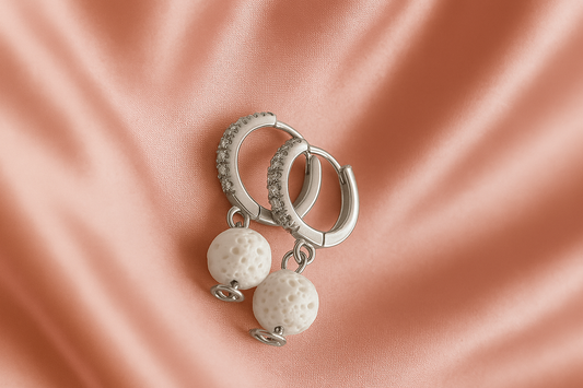 Boucles d'oreilles Halo Flora Argent 925