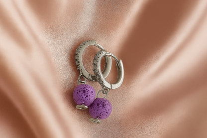 Boucles d'oreilles Halo Flora Argent 925