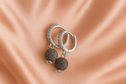 Boucles d'oreilles Halo Flora Argent 925