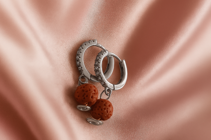 Boucles d'oreilles Halo Flora Argent 925