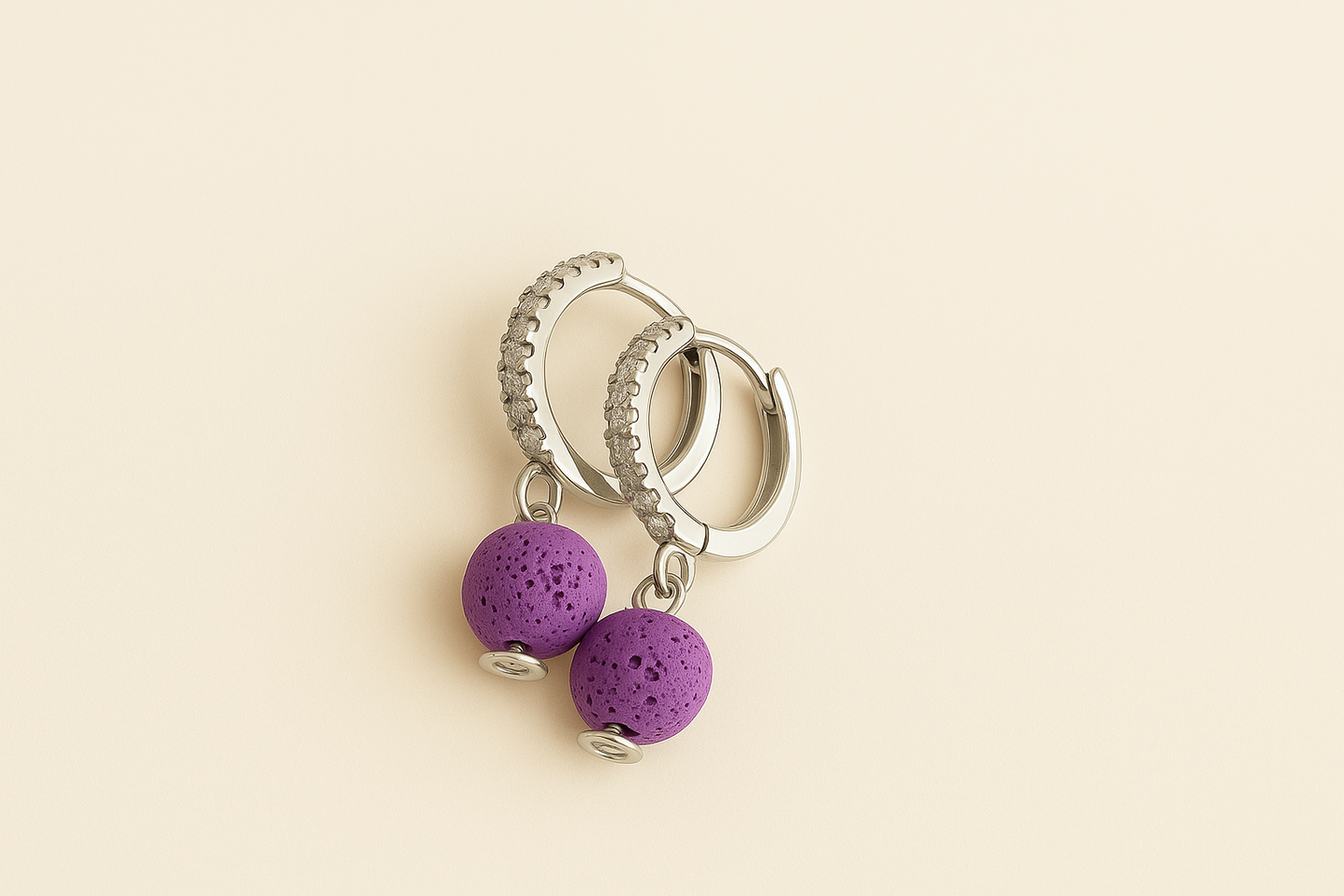 Boucles d'oreilles Halo Flora Argent 925
