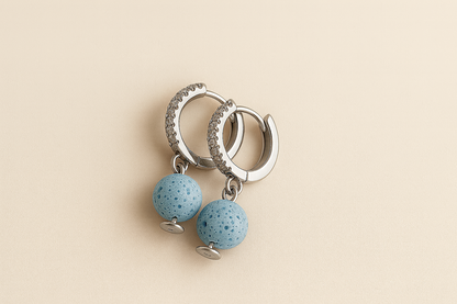 Boucles d'oreilles Halo Flora Argent 925