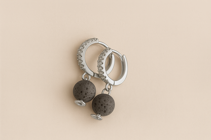 Boucles d'oreilles Halo Flora Argent 925