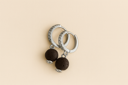 Boucles d'oreilles Halo Flora Argent 925