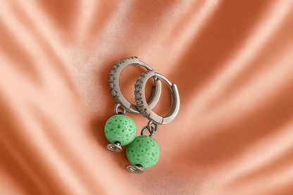Boucles d'oreilles Halo Flora Argent 925