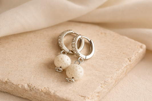 Boucles d'oreilles Halo Flora Argent 925