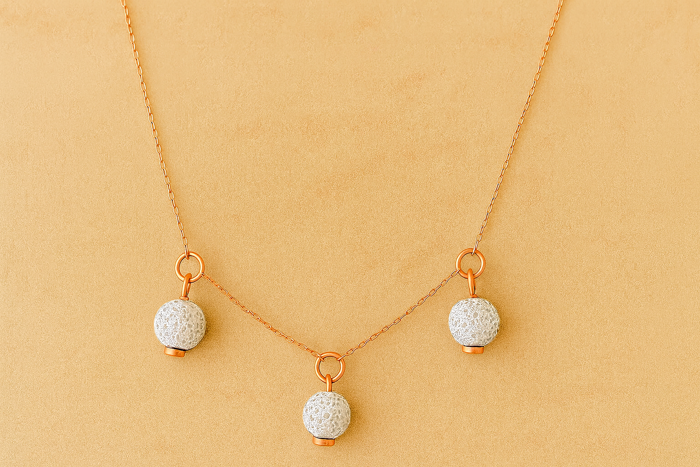 Trinity argent plaqué or rose 3µ