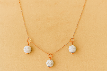 Trinity argent plaqué or rose 3µ