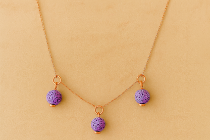 Trinity argent plaqué or rose 3µ