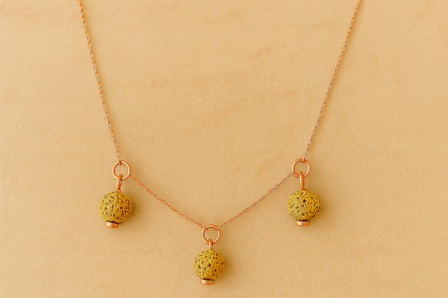 Trinity argent plaqué or rose 3µ