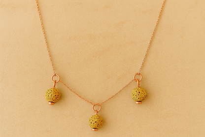 Trinity argent plaqué or rose 3µ