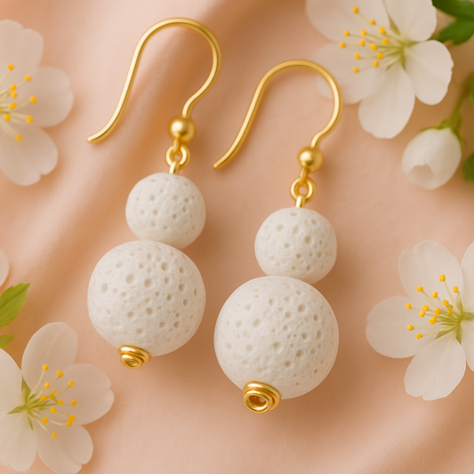 Boucles d'oreilles Luma Flos - Argent plaqué or jaune 3µ