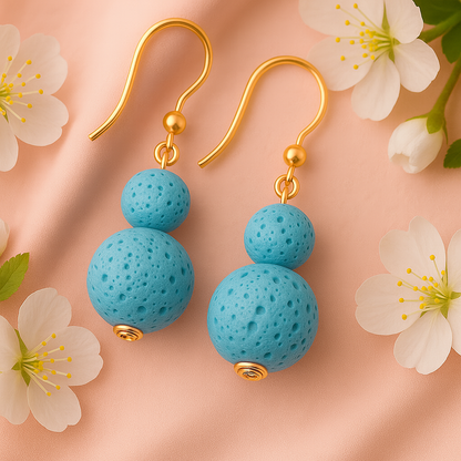 Boucles d'oreilles Luma Flos - Argent plaqué or jaune 3µ