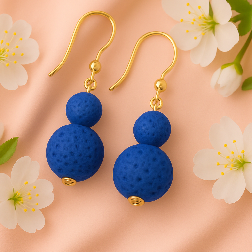 Boucles d'oreilles Luma Flos - Argent plaqué or jaune 3µ