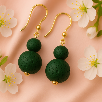 Boucles d'oreilles Luma Flos - Argent plaqué or jaune 3µ