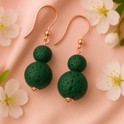 Boucles d'oreilles Luma Flos - Argent plaqué or rose 3µ