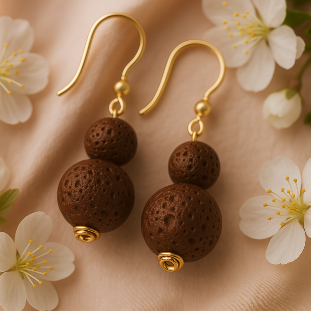 Boucles d'oreilles Luma Flos - Argent plaqué or jaune 3µ