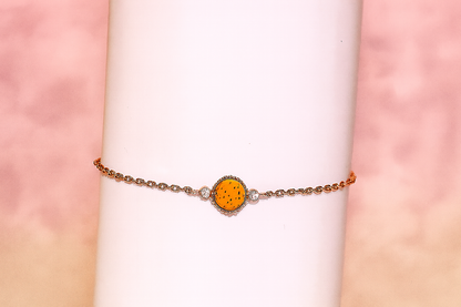 Mira argent plaqué or rose 1µ