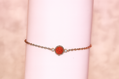 Mira argent plaqué or rose 1µ