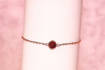 Mira argent plaqué or rose 1µ