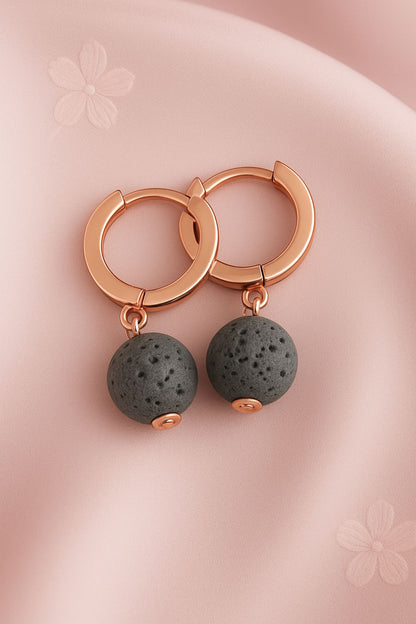 Boucles d'oreilles Soléia - Argent  Plaqué Or rose 3μ