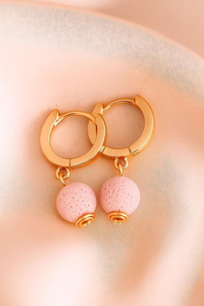 Boucles d'oreilles Soléia - Argent  Plaqué Or rose 3μ