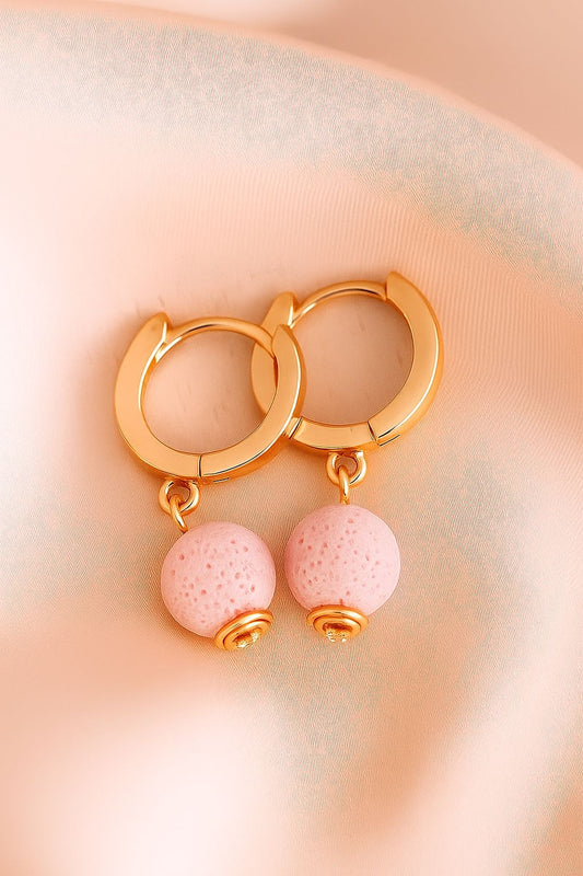Boucles d'oreilles Soléia - Argent  Plaqué Or rose 3μ