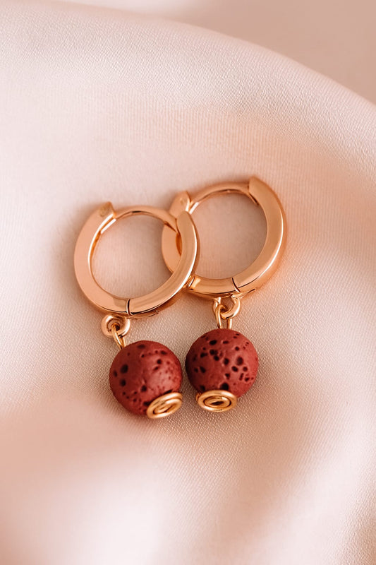 Boucles d'oreilles Soléia - Argent  Plaqué Or rose 3μ