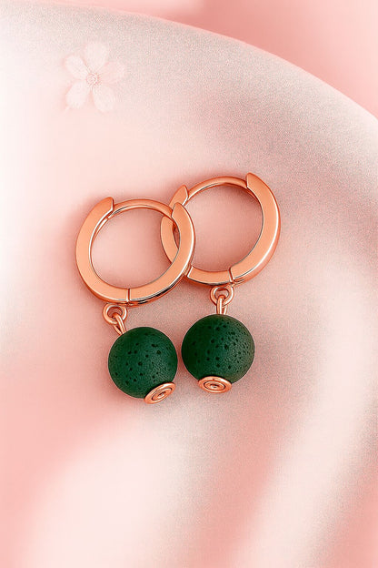Boucles d'oreilles Soléia - Argent  Plaqué Or rose 3μ