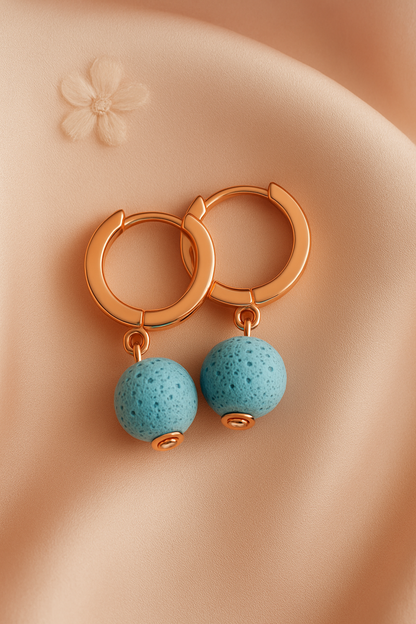 Boucles d'oreilles Soléia - Argent  Plaqué Or rose 3μ