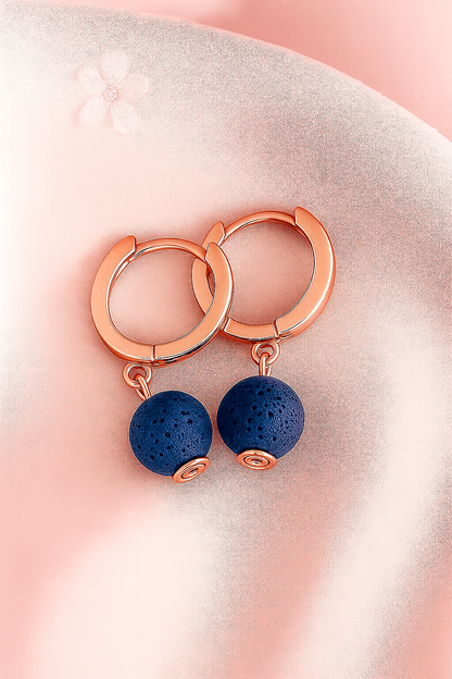 Boucles d'oreilles Soléia - Argent  Plaqué Or rose 3μ