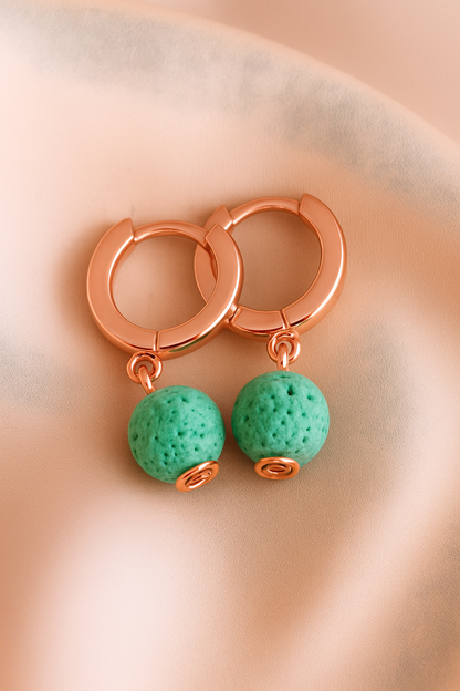 Boucles d'oreilles Soléia - Argent  Plaqué Or rose 3μ
