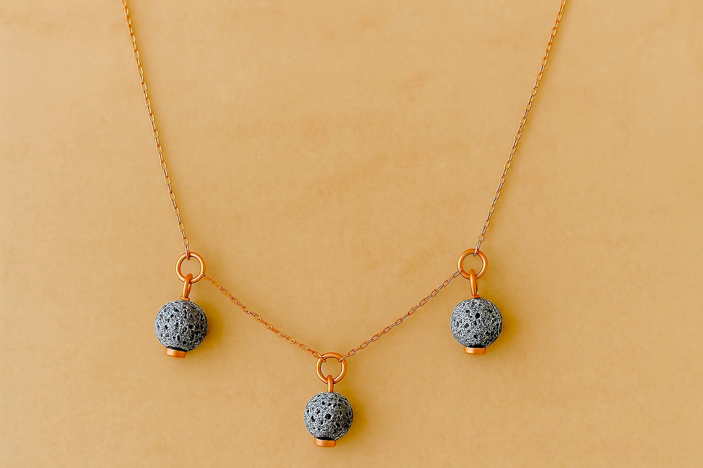 Trinity argent plaqué or rose 3µ