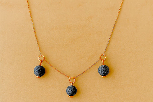 Trinity argent plaqué or rose 3µ
