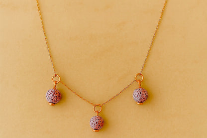 Trinity argent plaqué or rose 3µ