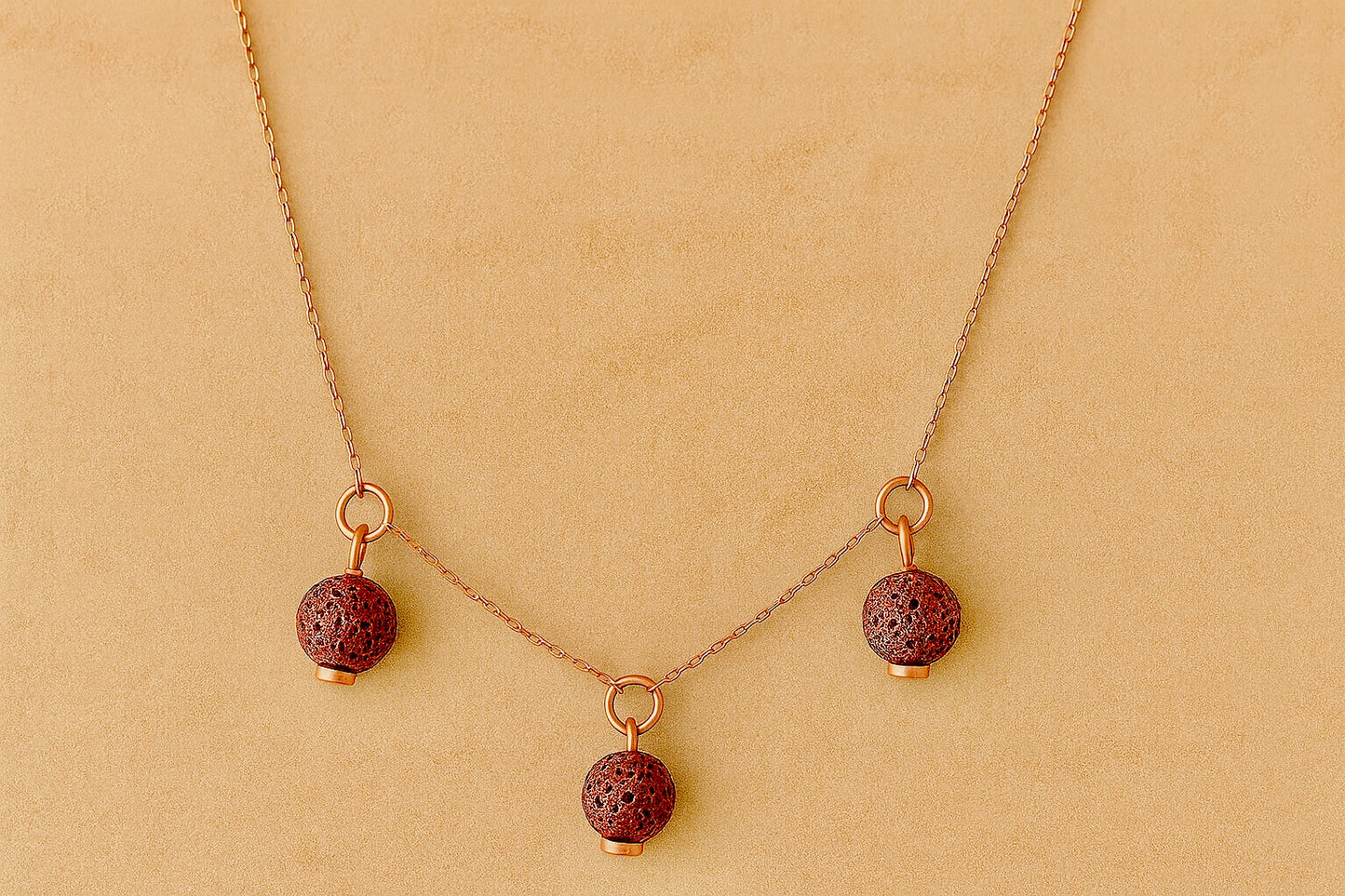 Trinity argent plaqué or rose 3µ