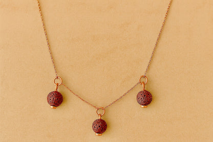Trinity argent plaqué or rose 3µ